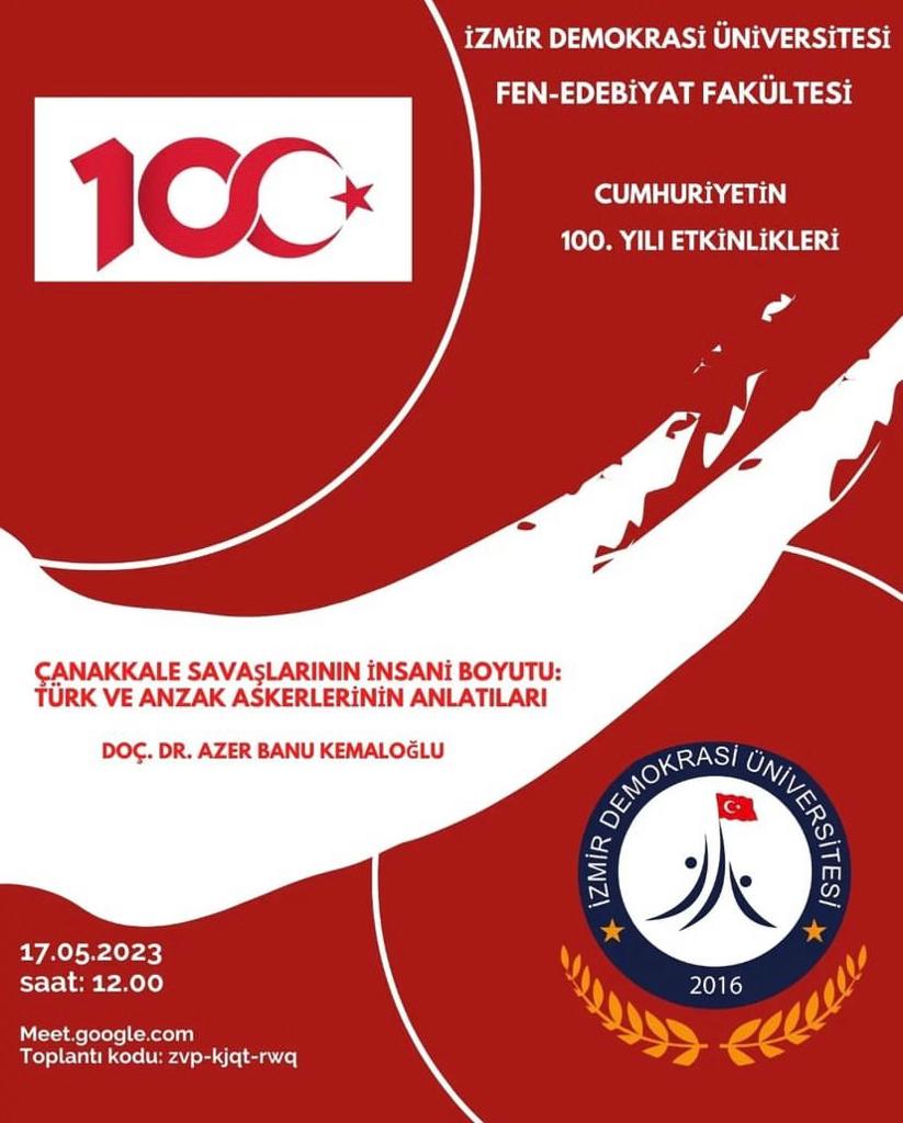 İDÜ - Fen-Edebiyat Fakültesi Cumhuriyetimizin 100. Yıl Etkinlikleri